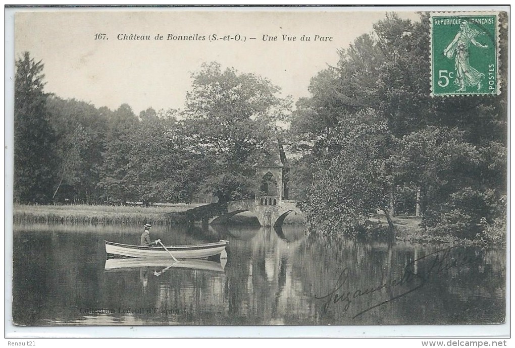 Bonnelles-Château De Bonnelles-Une Vue Du Parc-(CPA) - Autres & Non Classés