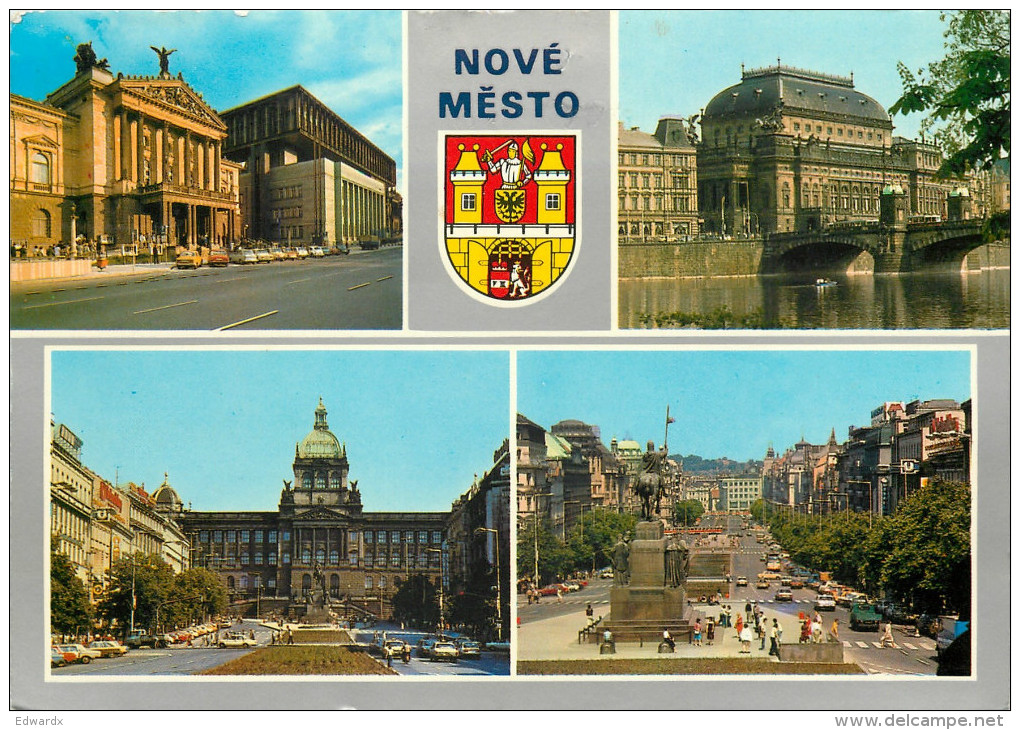 Nove Mesto, Prague Praha, Czech Republic Postcard Posted 1987 Stamp - Czech Republic