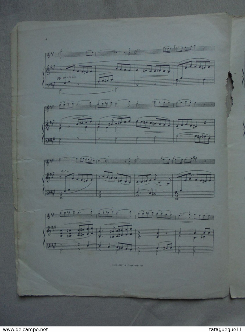 Ancien - Partition VIOTTI 13ème Concerto Premier Solo Pour Violon Par E. NADAUD - Bowed Instruments