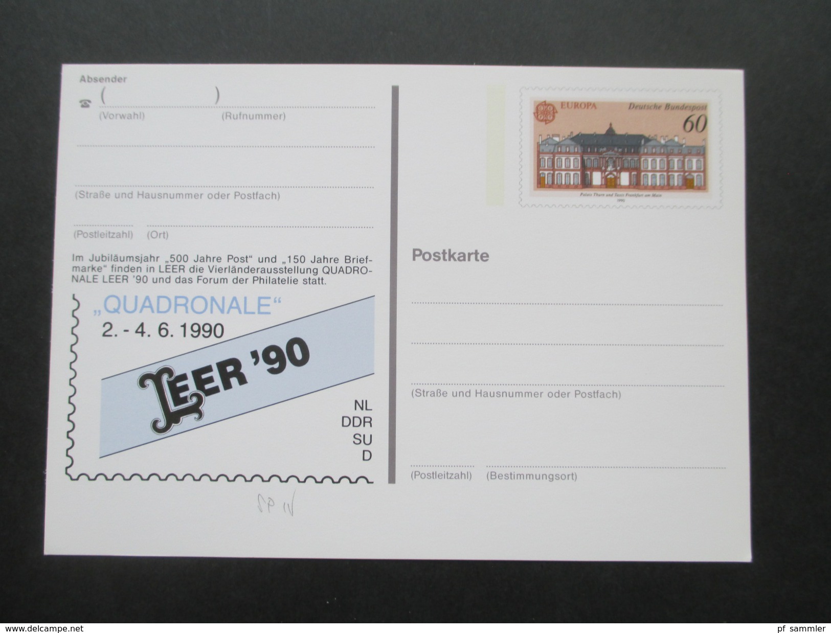 BRD Ganzsachen 1989 - 97 Sonderpostkarten! 45 Stück! Briefmarken Ausstellungen usw. ungebraucht / guter Zustand!