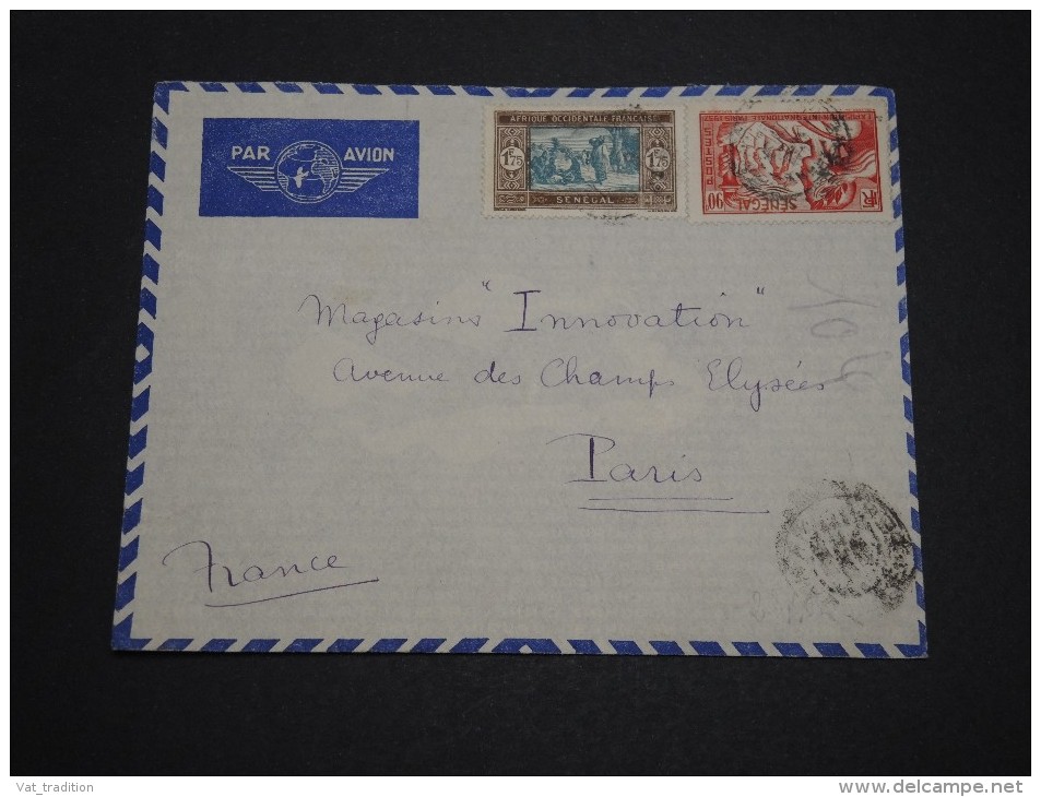FRANCE / SÉNÉGAL - Enveloppe Pour Paris , Affranchissement Plaisant - A Voir - L 4815 - Lettres & Documents