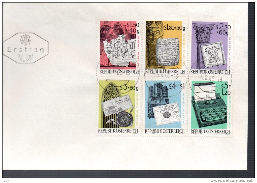 AUTRICHE   FDC   1965   Divers Messages - Egittologia