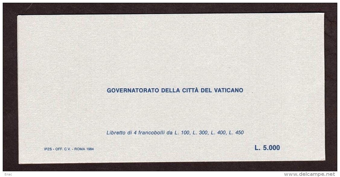 Vatican - 1984 - Carnet Complet Neuf ** - (n° C756) - Voyages Du Pape Jean-Paul II - Libretti