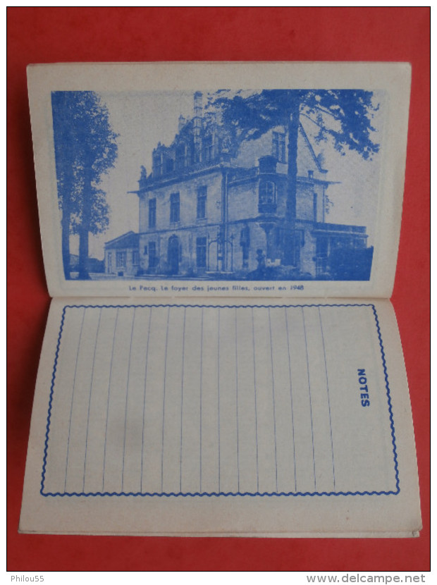 55 BELLEVILLE   1961  petit Carnet calendrier ORPHELINAT DES CHEMINS DE FER FRANCAIS SNCF Edmond FLAMAND