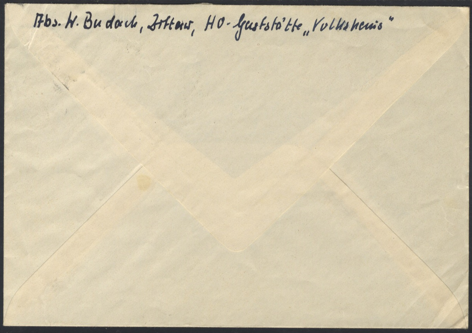 B837 Brief Bedarf DDR 1954 Paar Mi. 424 Aptierter Stempel Zwickau Viermächtekonferenz Nach Frankfurt Oder - Briefe U. Dokumente