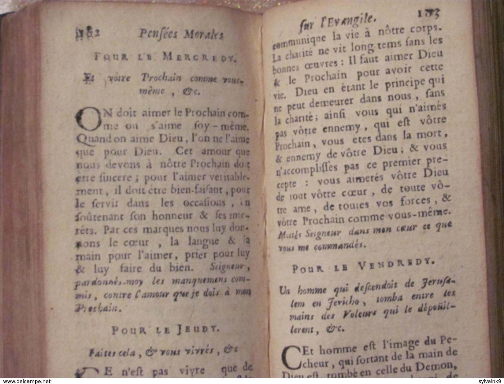 1703 pensees morales sur l evangile et les festes principales pretre de la mission francois louis rigoine