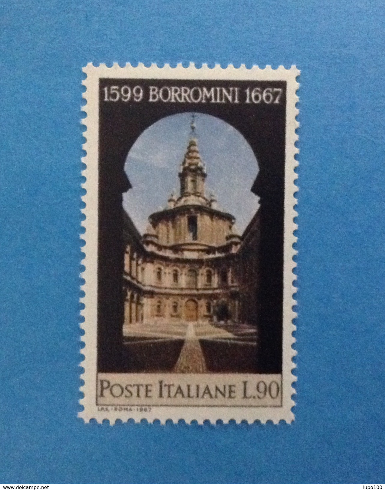 1967 ITALIA FRANCOBOLLO NUOVO STAMP NEW MNH** - FRANCESCO BORROMINI - 1961-70:  Nuovi