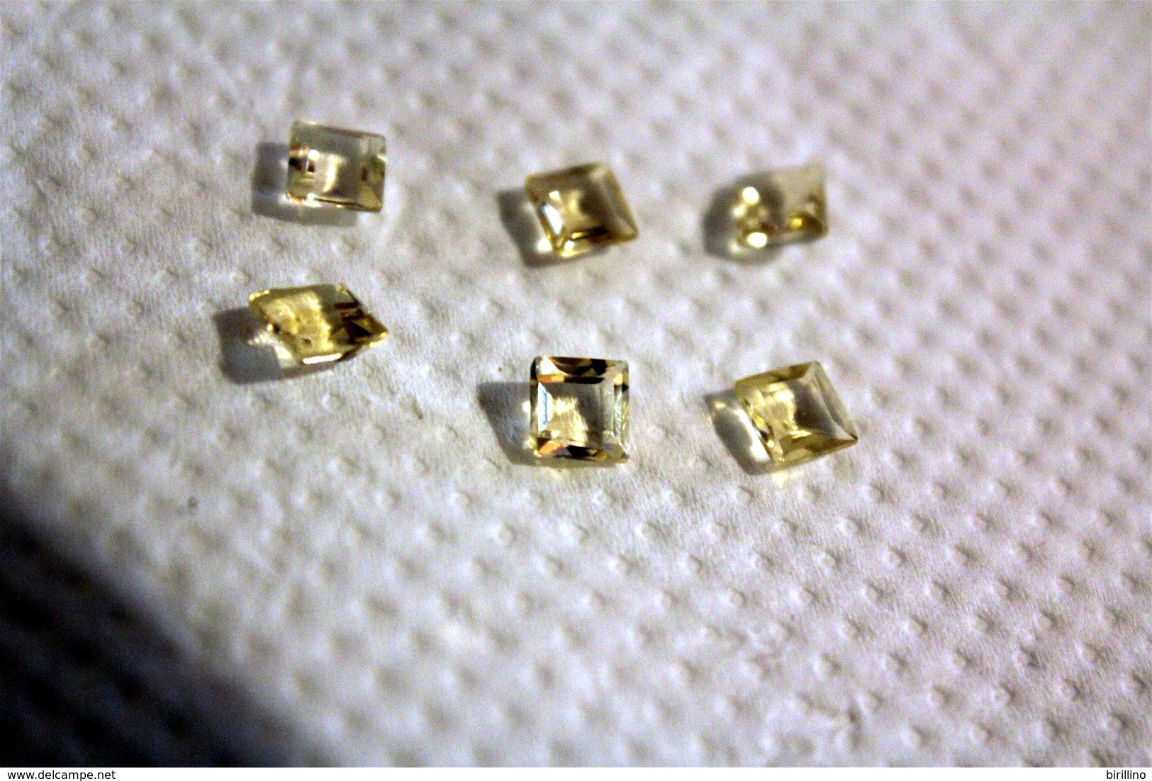 256 - Citrino - Bellissimo Lotto Di 6 Pezzi Di Gemme Di Citrino Misura 5x5 - Ct. 3.00 - Altri & Non Classificati