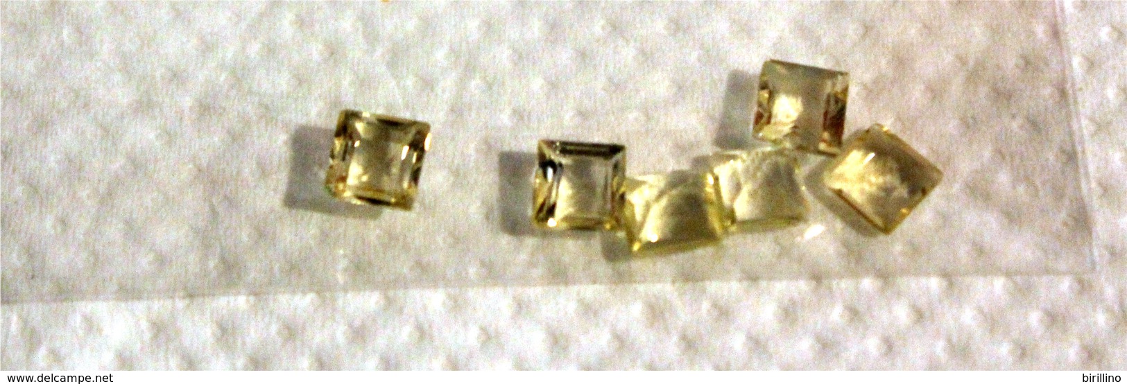 256 - Citrino - Bellissimo Lotto Di 6 Pezzi Di Gemme Di Citrino Misura 5x5 - Ct. 3.00 - Autres & Non Classés