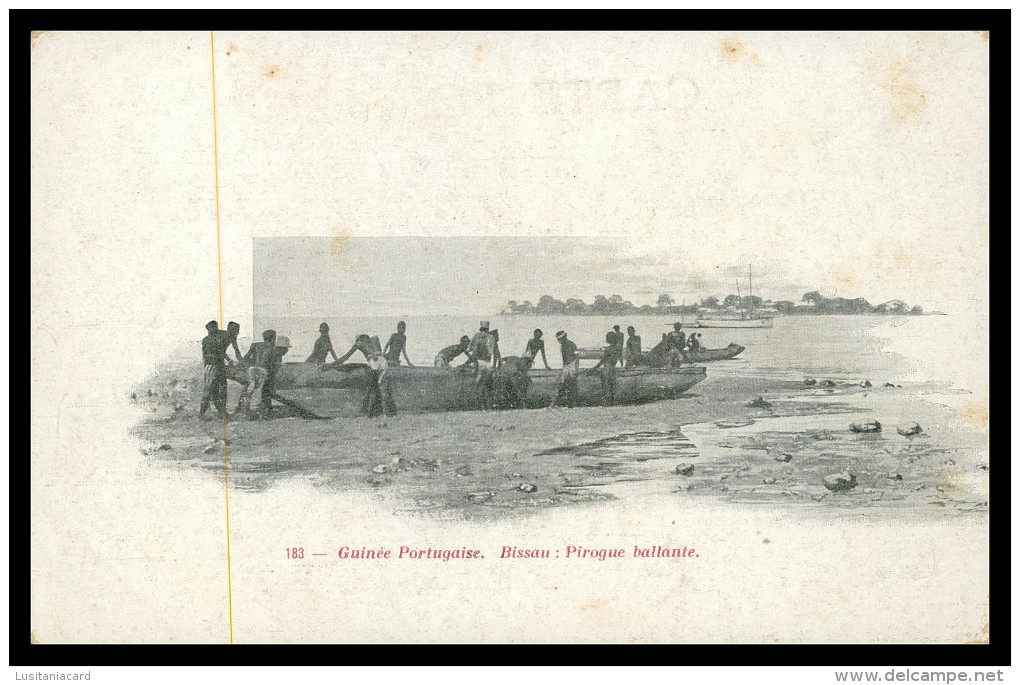 GUINÉ-BISSAU - Pirogue Ballante ( Ed. Rodez Nº 183) Carte Postale - Guinea Bissau