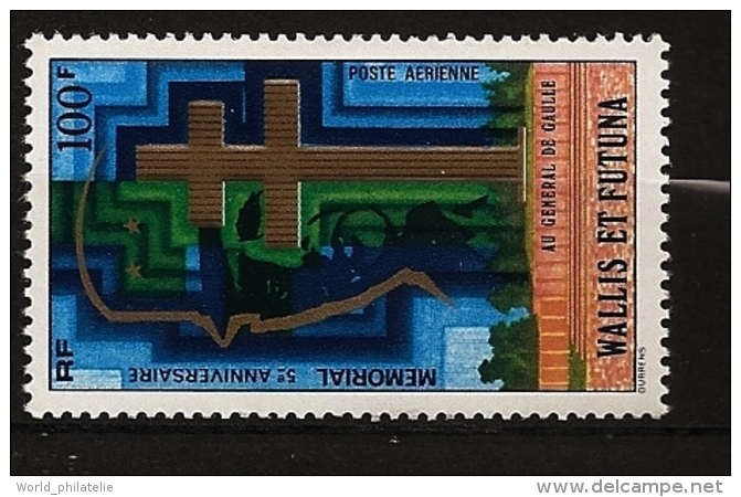 Wallis & Futuna 1977 N° PA 74 ** Croix De Lorraine, Général De Gaulle, WW2, Résistance, Politique, Président, Nazi, BBC - Unused Stamps