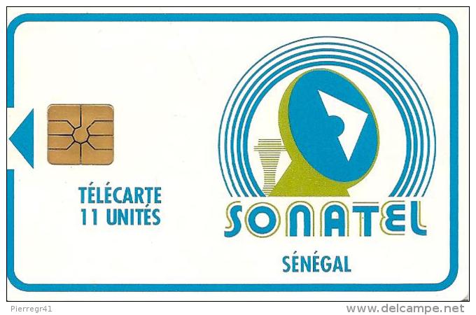 CARTE-PUCE-SENEGAL-11U-GEM A--SONATEL-V° N°Etroit De11 Unités UTILISE-TBE - Sénégal