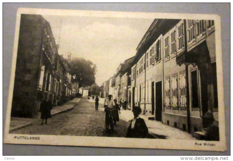 CPA Animée - PUTTELANGE (57) - Rue Wilson - Puttelange