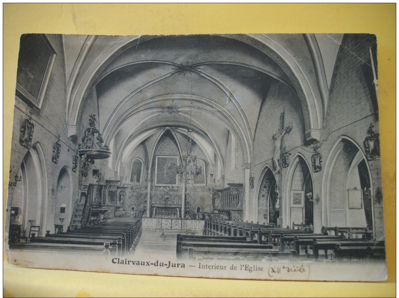 39 9305 - 39 CLAIRVAUX-DU-JURA - INTERIEUR DE L'EGLISE - 1937 - Clairvaux Les Lacs