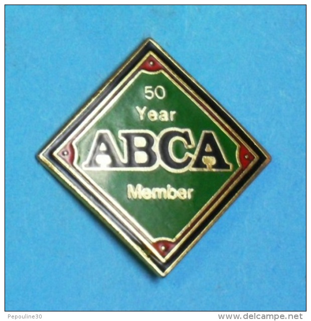 1 PIN'S  //  ** ABCA ** 50 YEAR ** AMERICAN BASEBALL COACHES ASSOCIATION ** - Baseball