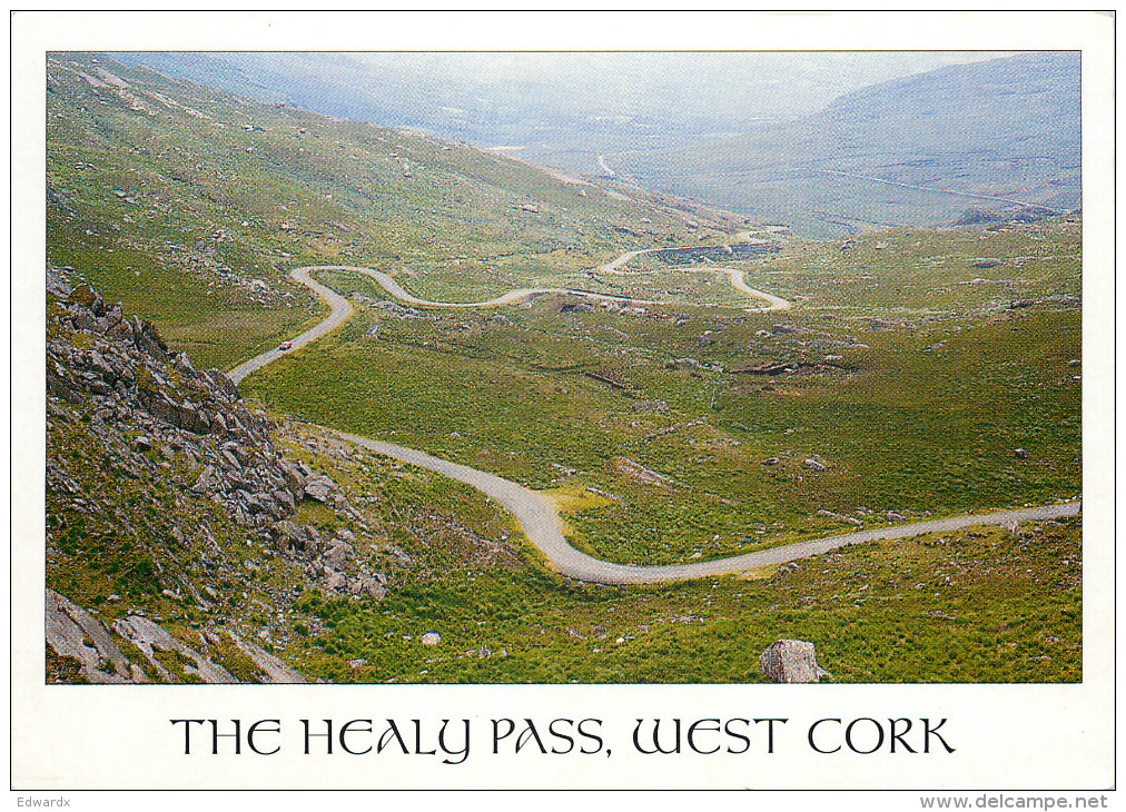 Healy Pass, Cork, Ireland Postcard Posted 2001 Stamp - Cork