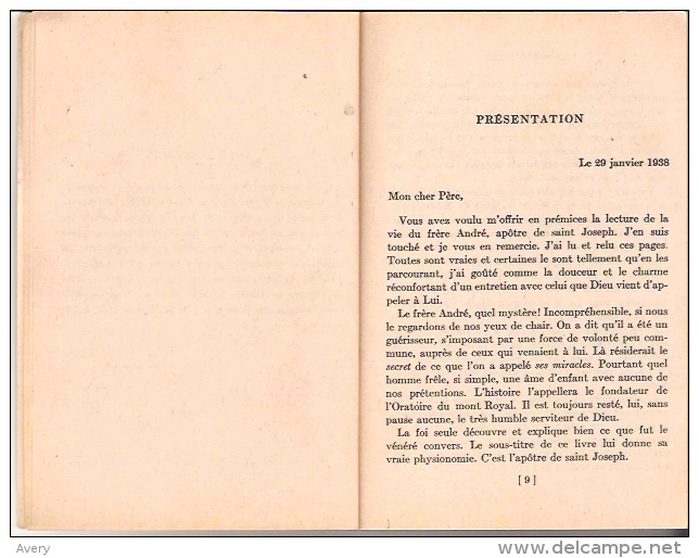 Le Frere Andre De La Congregation De Sainte-Croix - Religion