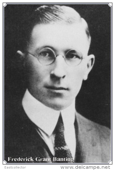 NOBEL PRIZE WINNERS Frederick Grant Banting  Stamped Card 0951-3 - Nobelprijs