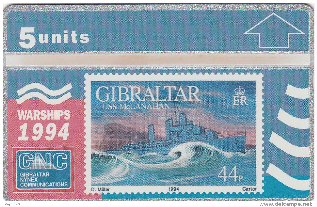 GIBRALTAR 1994  - WARSHIPS - USS McLANAHAN - Gibraltar