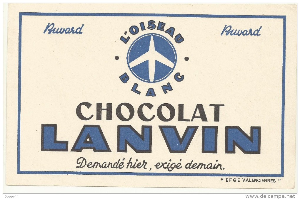 BUVARD NEUF SUPERBE  THEME CHOCOLAT   LANVIN - Cocoa & Chocolat
