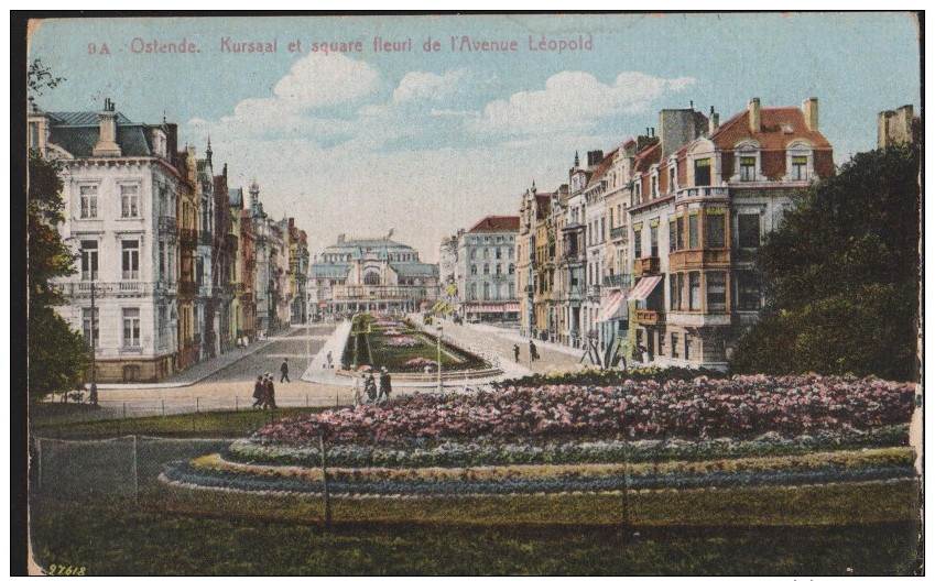 OSTENDE KURSAAL ET SQUARE FLEURI   AV. LEOPOLD STEMPEL MIDDELKERKE - Oostende