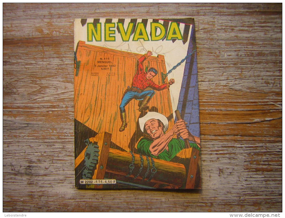 BD PETIT FORMANT NEVADA N° 414 5 JANVIER 1982 - Nevada
