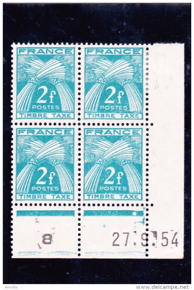 France Taxe YT 82 CD 27/09/54 N** - 1950-1959