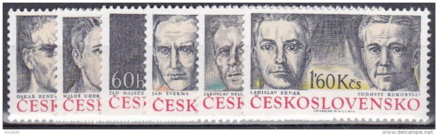 ** Tchécoslovaquie 1974 Mi 2189-94 (Yv 2029-34), (MNH) - Ungebraucht