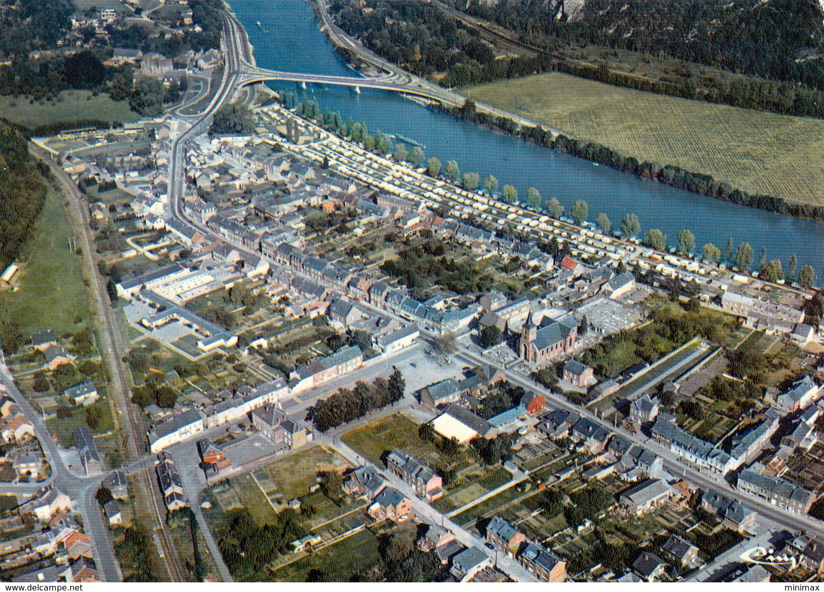 Anhée-sur-Meuse - Panorama Aérien - Couleur - Anhée