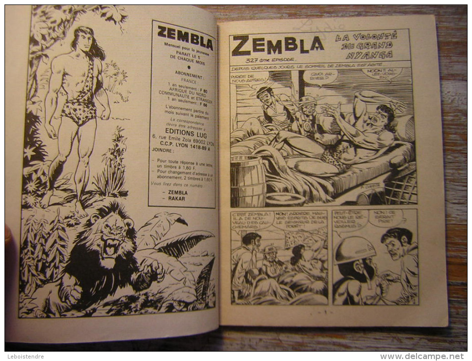 BD PETIT FORMANT ZEMBLA N° 327 AVRIL 1982 - Zembla