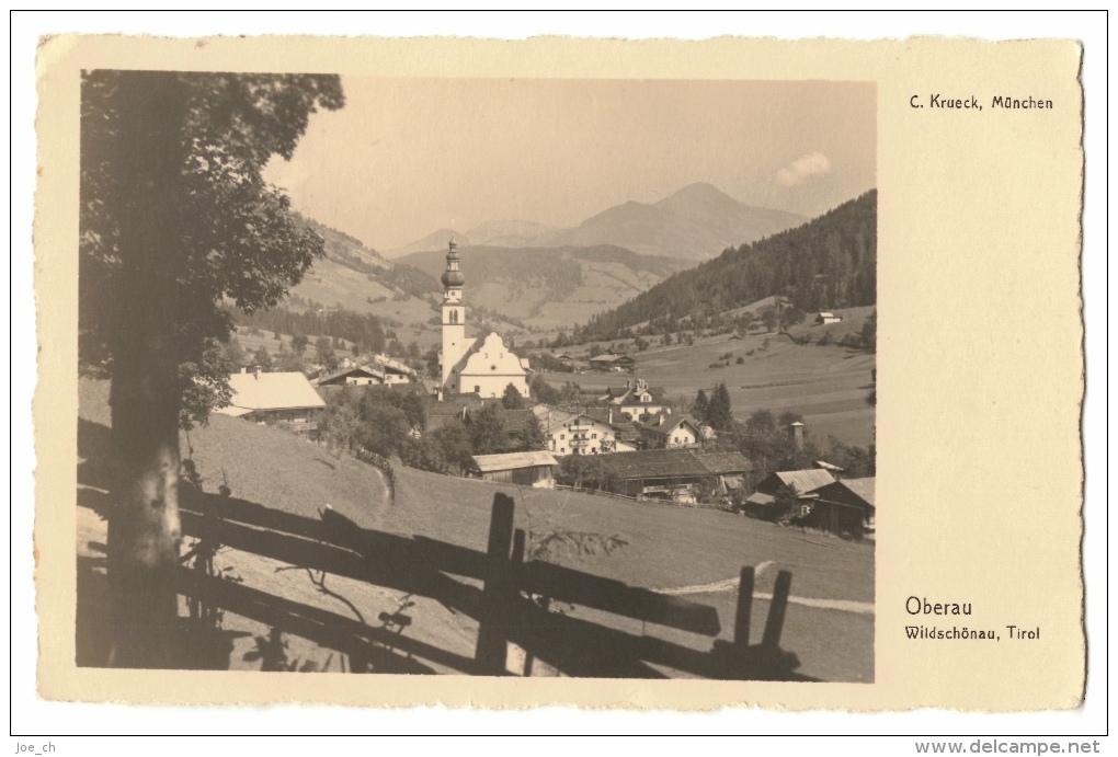 CPA Österreich/Austrich: Oberau - Wildschönau, Tirol, 1931, 2 Scans - Wildschönau