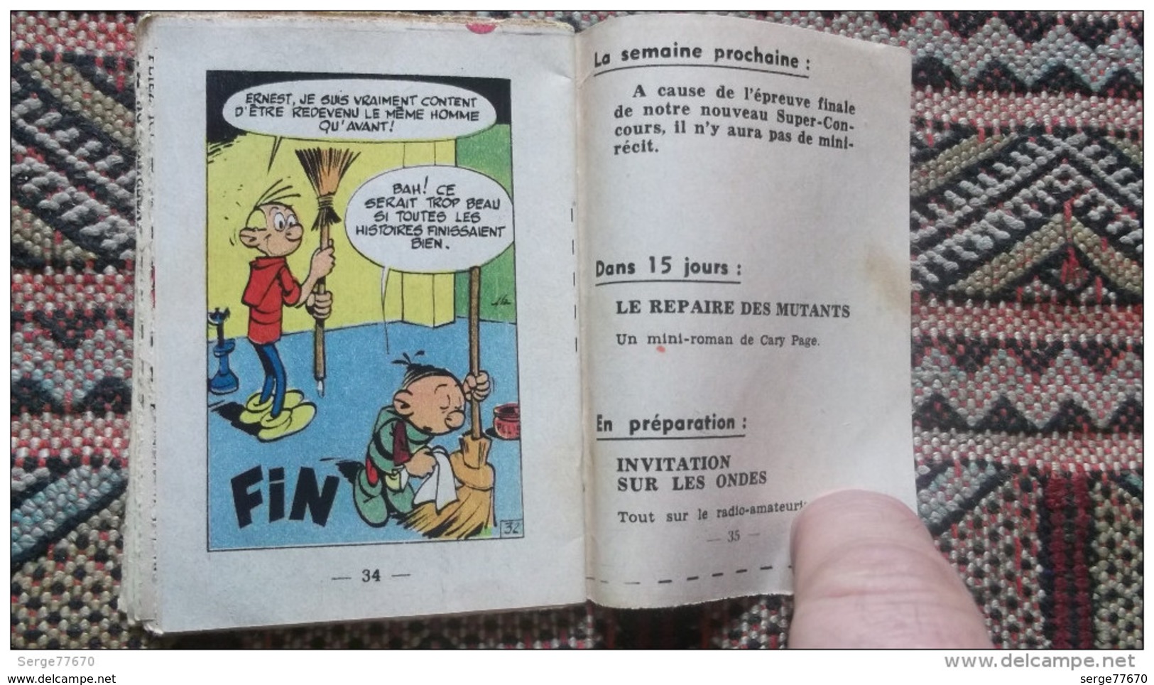 La vieille tige mini récit bibliothèque 20 Spirou 1255 Tillieux édition originale Gil Jourdan Félix César monté