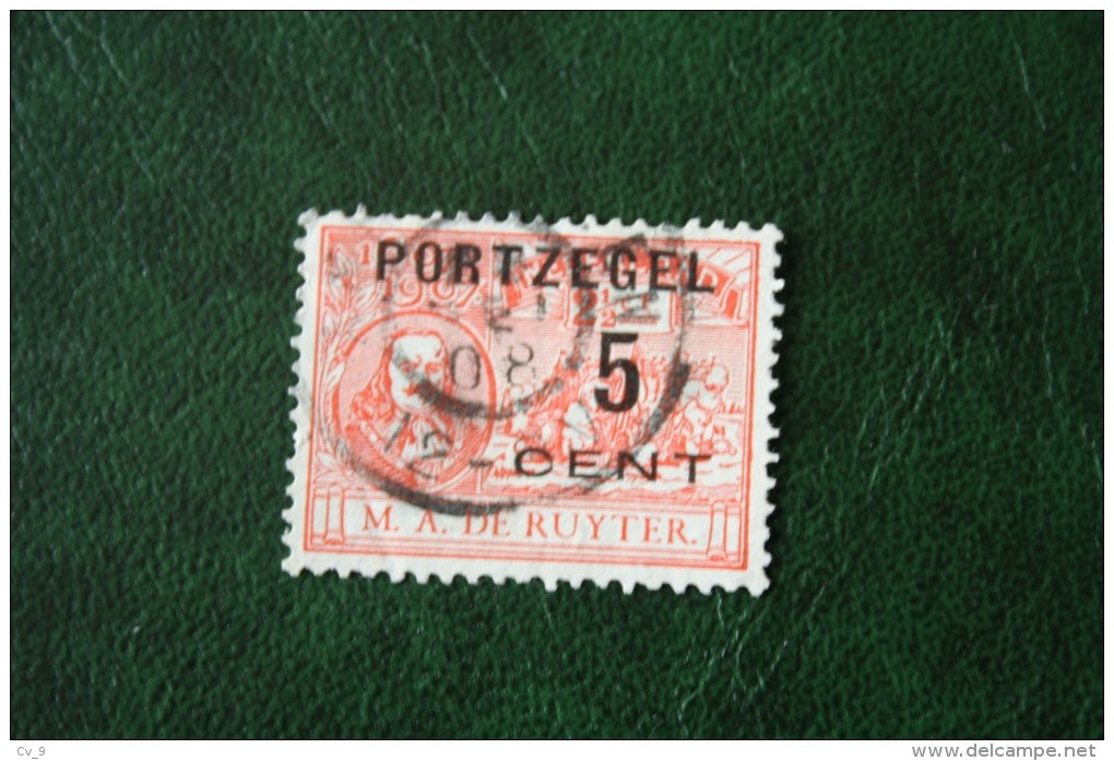 5 Cent Ruyter NVPH PORT 35 P35 1907 Postage Due Stamp Timbre-taxe Portmarke Selloe De Correos Gestempeld Used NEDERLAND - Postage Due