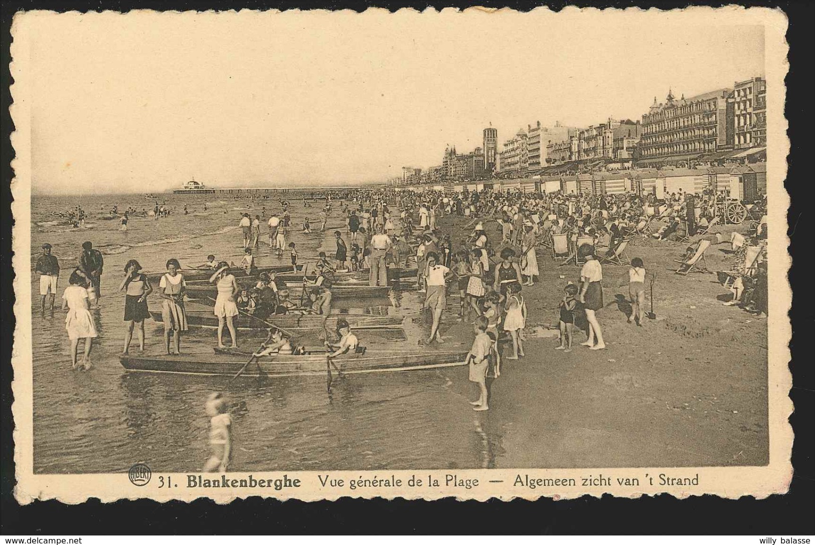 +++ CPA - BLANKENBERGE - BLANKENBERGHE - Vue Générale De La Plage - Algemeen Zicht - Canoé Sport   // - Blankenberge