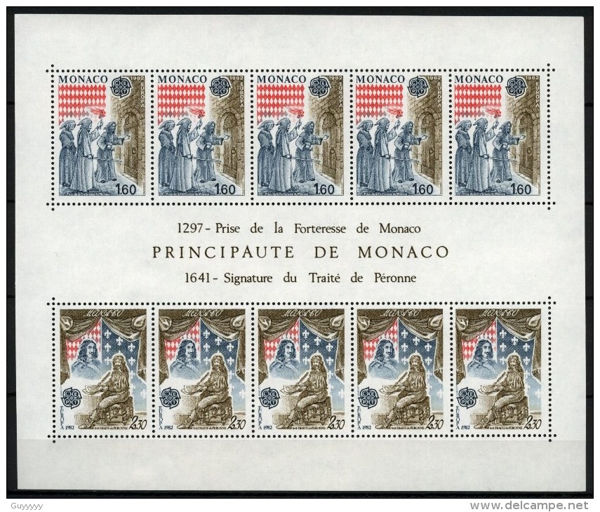 Monaco - Bloc Feuillet - 1982 - Yvert N° BF 22 **  - Europa - Blokken