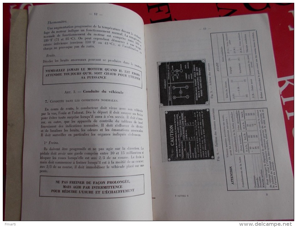 Guide D'entretien De La Voiture De Liaison De 1/4 Tonne à 4 Roues Motrices (willys Overland, Modème MB Et Ford Mod. GPW - Herstelhandleidingen