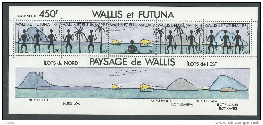 Wallis Et Futuna B. F. N° 6 XX  Vue Des Iles , Le Bloc Sans Charnière TB - Blocs-feuillets