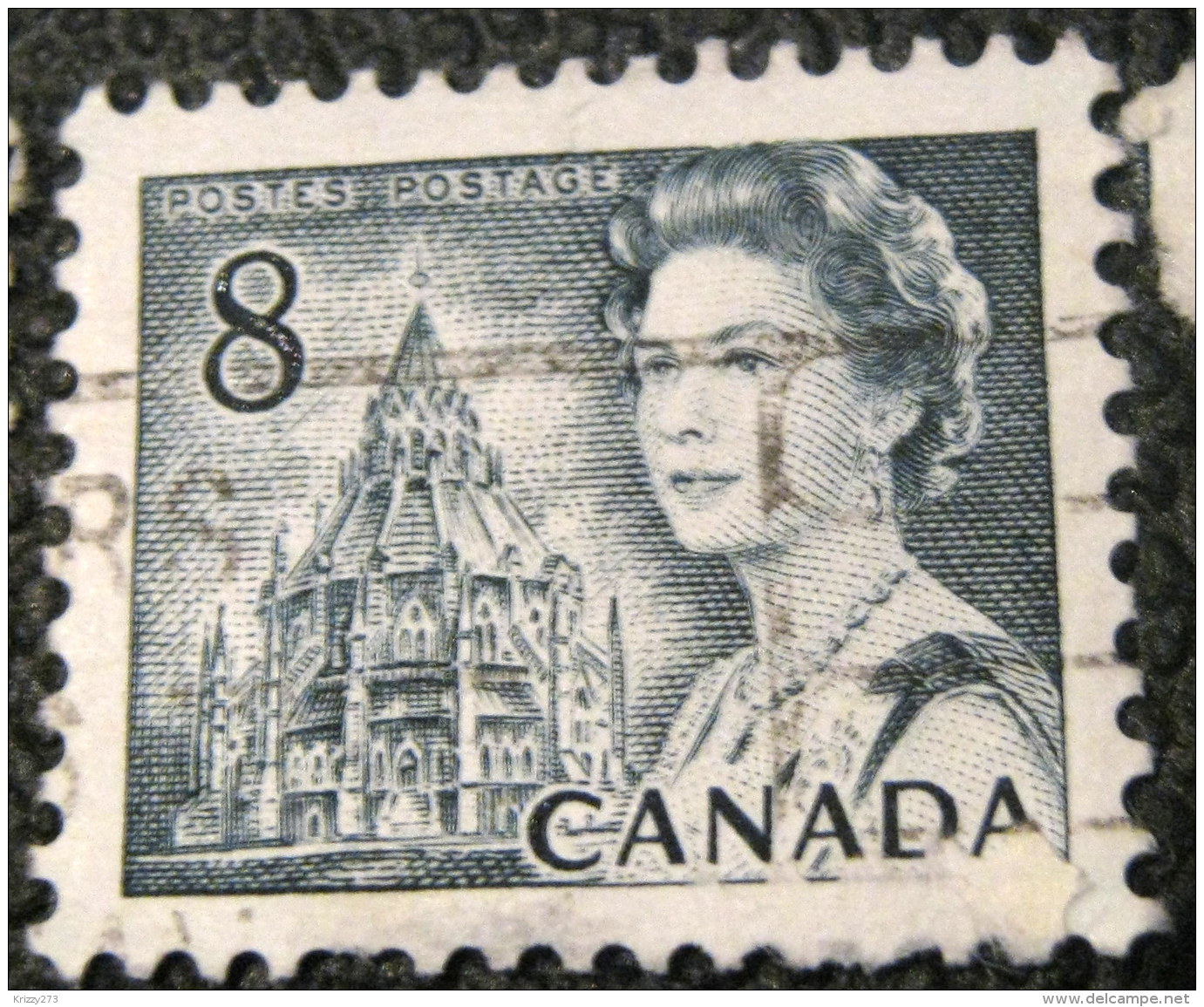 Canada 1971 Centenary Celebrations Queen Elizabeth II Cathedral 8c - Used - Used Stamps