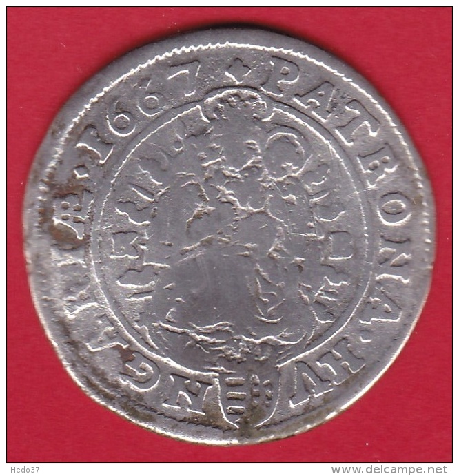 Autriche - Léopold 1er - 1667 - Argent - Autriche