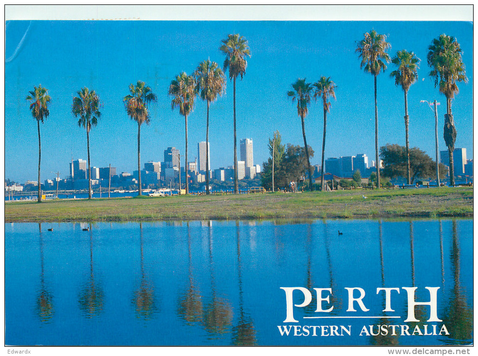 Perth, Western Australia, Australia Postcard Posted 1988 Stamp - Perth