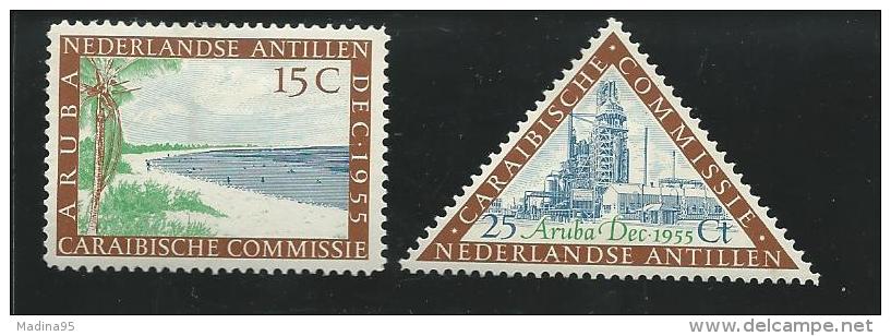 ANTILLES NEERLANDAISES, *n°243/4, TB - Niederländische Antillen, Curaçao, Aruba