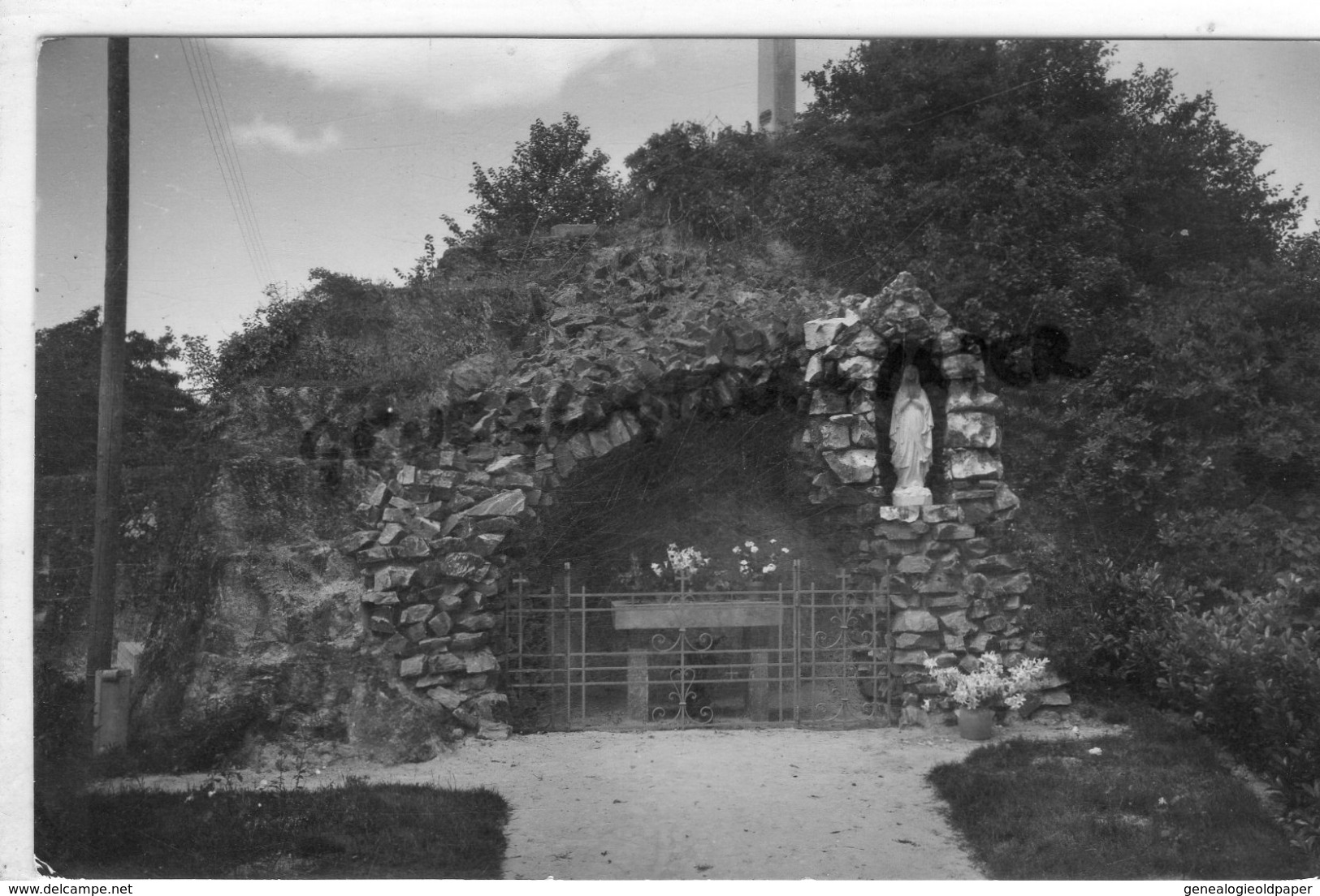 44 - SAINT ETIENNE DE MER MORTE - LA GROTTE DE LOURDES - CARTE PHOTO - Other & Unclassified