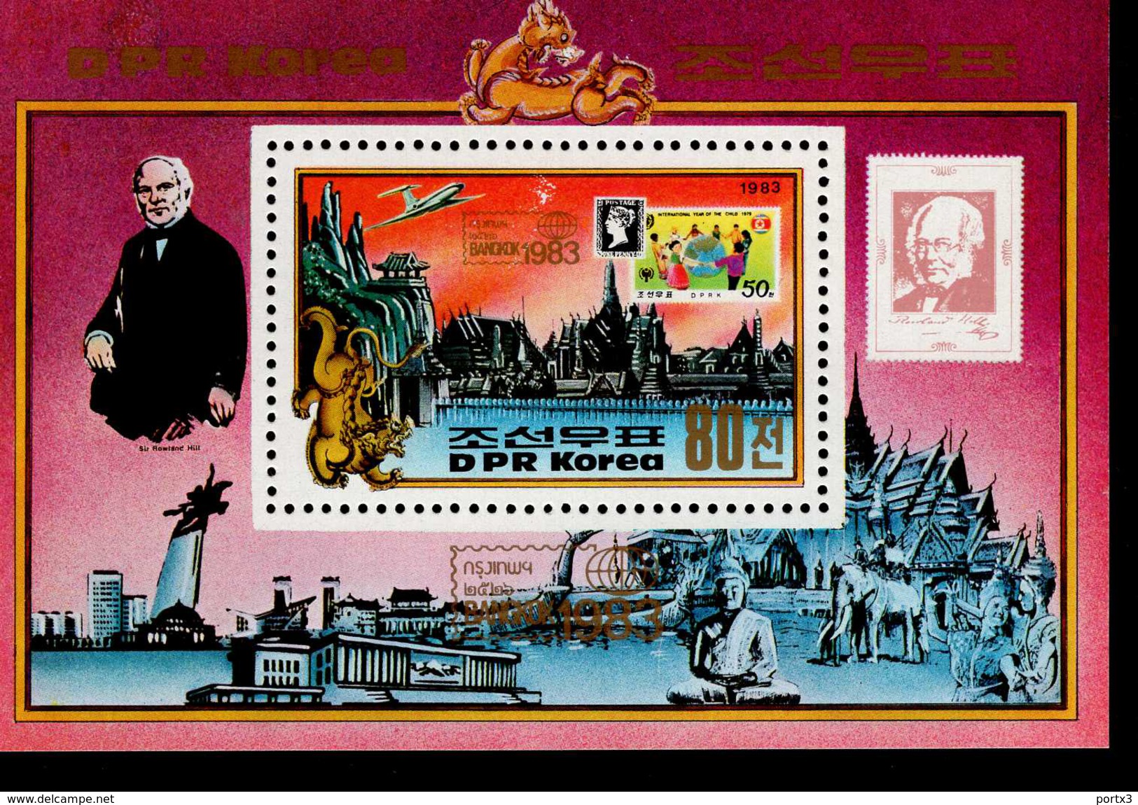 Korea Nord Block 148 Briefmarkenausstellung BAGKOK Postfrisch MNH ** - Korea (Nord-)