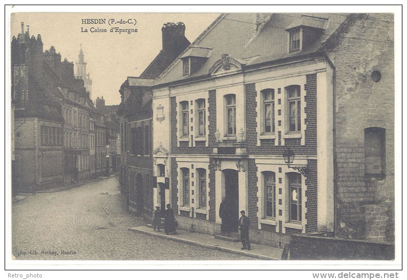 Cpa Hesdin - La Caisse D'Epargne     ((S.333)) - Hesdin