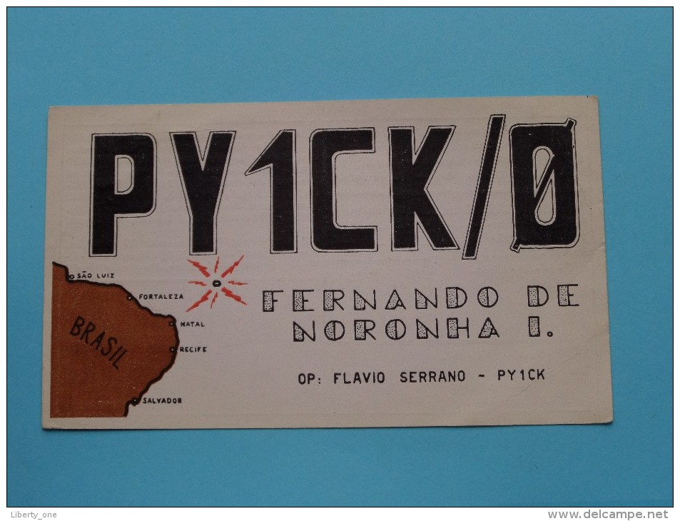 BRASIL ( PY1CK/O ) CB Radio - Fernando De Noronha I. - 1958 ( Zie Foto Voor Details ) - Radio Amateur