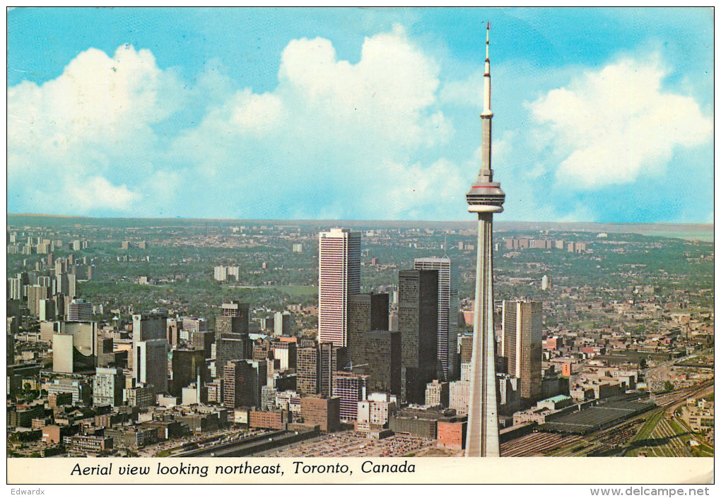 CN Tower, Toronto, Ontario, Canada Postcard Posted 1978 Stamp - Toronto