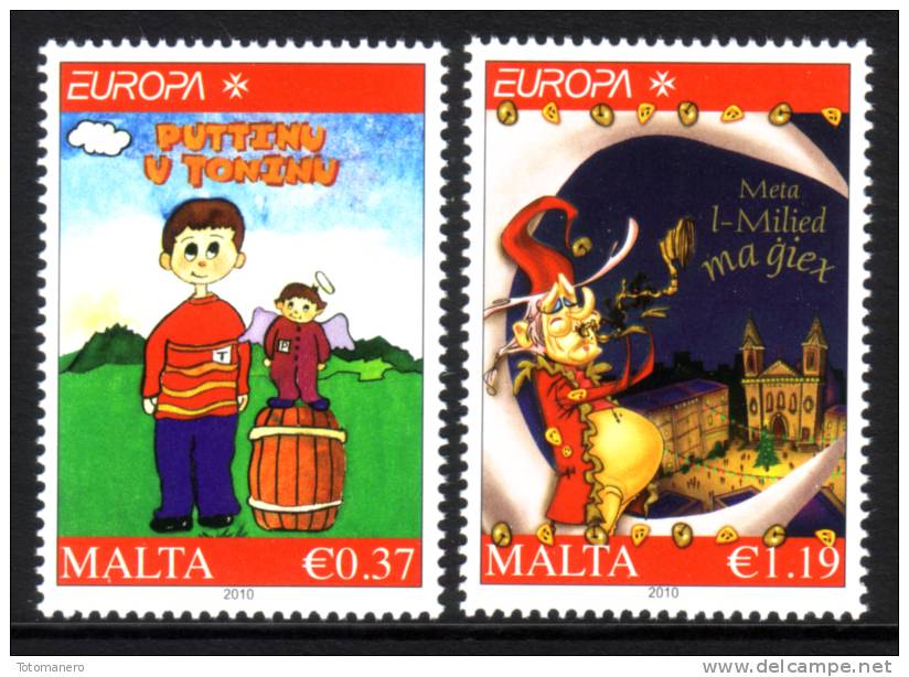 MALTA , EUROPA 2010 Children´s Books , Set Of 2v** - 2010