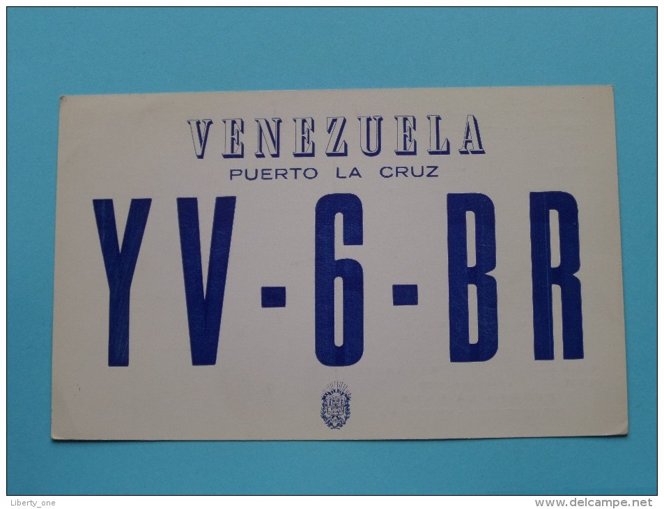 VENEZUELA ( YV-6-BR ) Puerto La Cruz - CB Radio - 1959 ( Zie Foto Voor Details ) - Radio Amateur