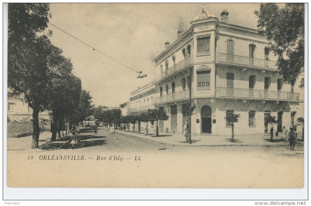 AFRIQUE - ALGERIE - ORLEANSVILLE - Rue D'Isly - Chlef (Orléansville)