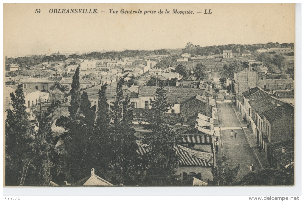 AFRIQUE - ALGERIE - ORLEANSVILLE - Vue Générale Prise De La Mosquée - Chlef (Orléansville)